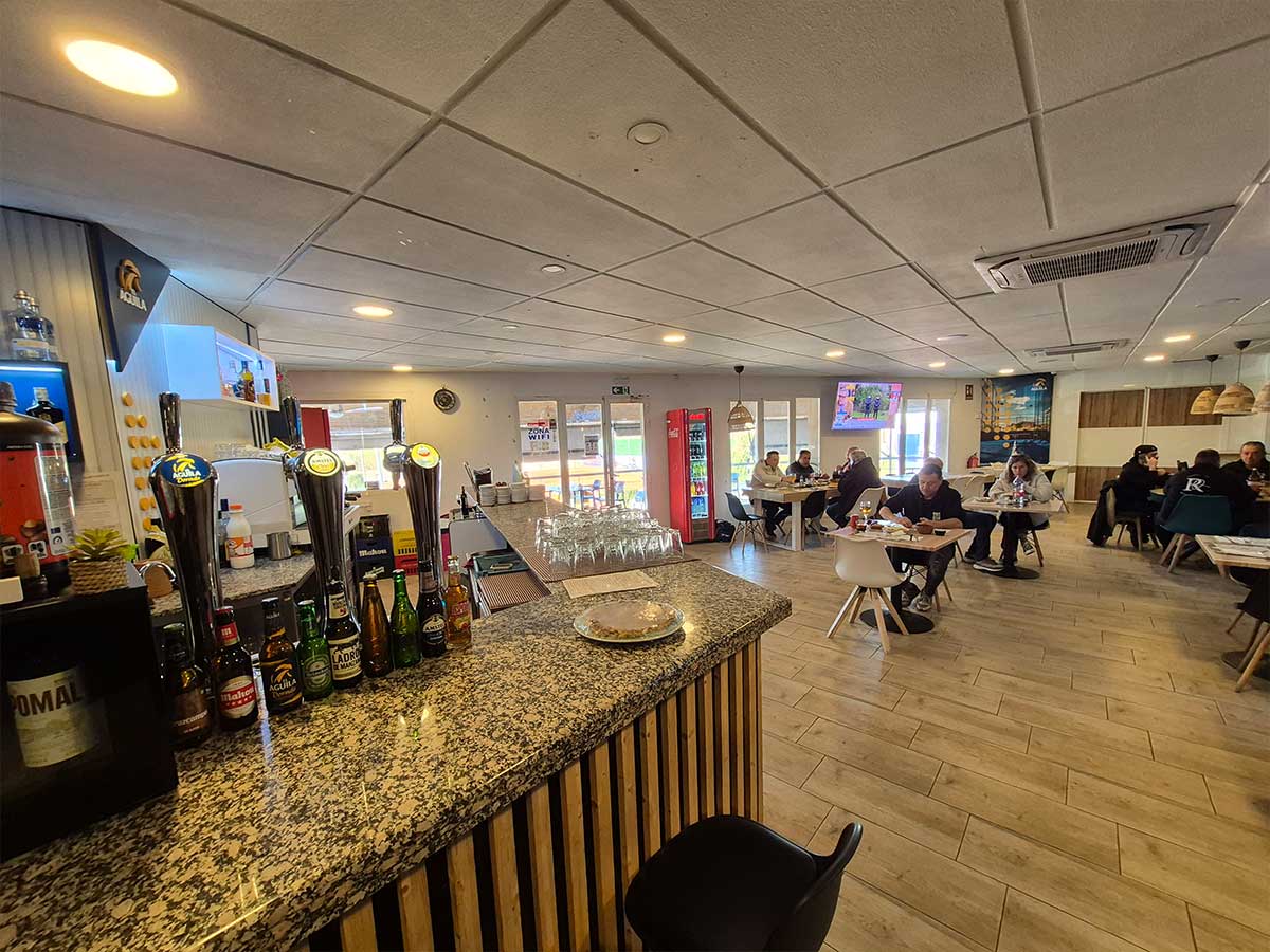 Salón privado del Sport Bar Tenisquash en Alzira