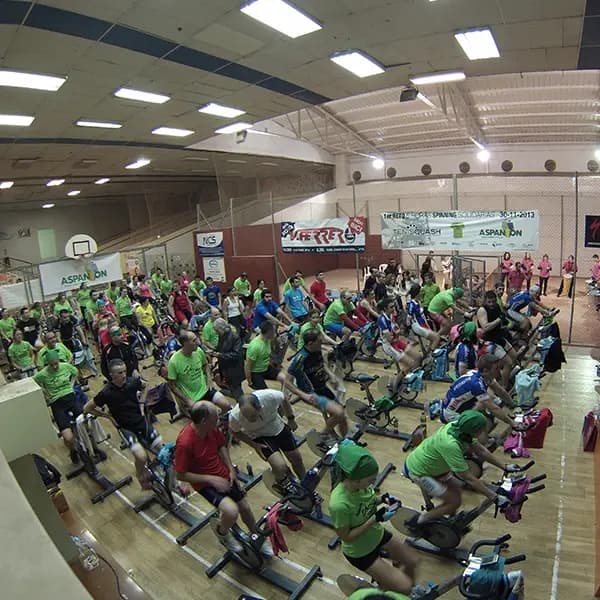 Evento de spinning en Tenisquash