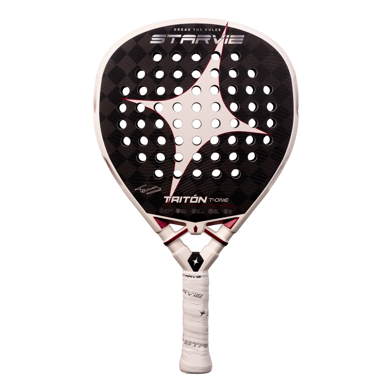 Pala de pádel StarVie Tritón T-One 2027 de Tamara Icardo vista de frente